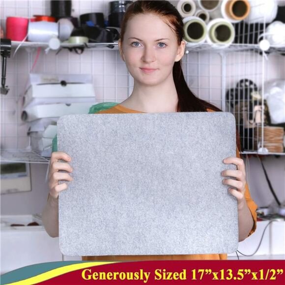 Wool Pressing Mat - 17" x 13.5" Quilting Ironing Pad - 100% New Zealand Felted - Picture 3 of 7